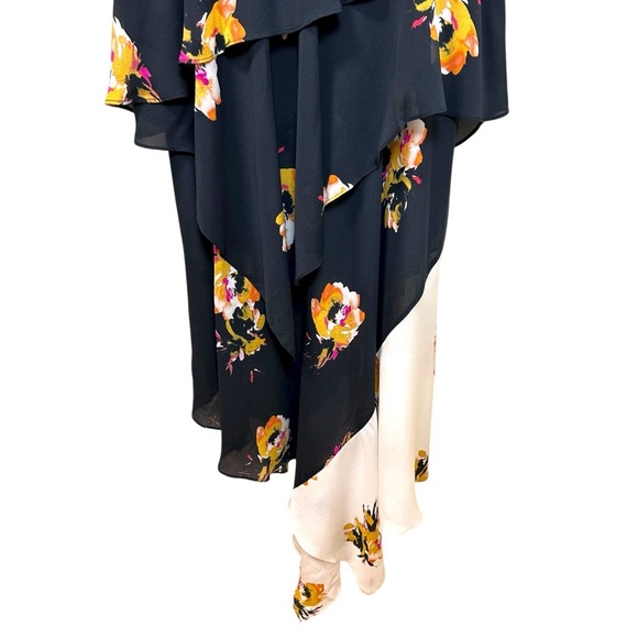 A.L.C. - Women’s ‘Natalia’ Silk Maxi Dress, Floral Mixed Print - Black, Size 4 - Picture 6 of 17